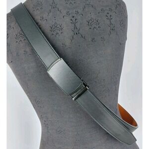 Zitahli Ratchet Leather Belt Mens 42 to 48 - 1‎ 3/8"w  Black
